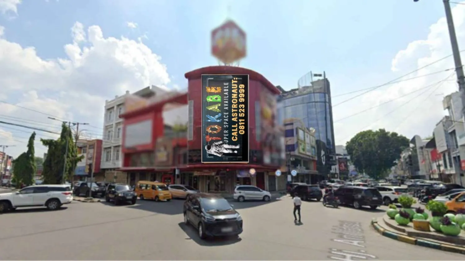 Layanan Videotron DOOH Tokabe.id - Jl. Letjend Suprapto Sp. Waspada, Medan - Iklan videotron Medan murah