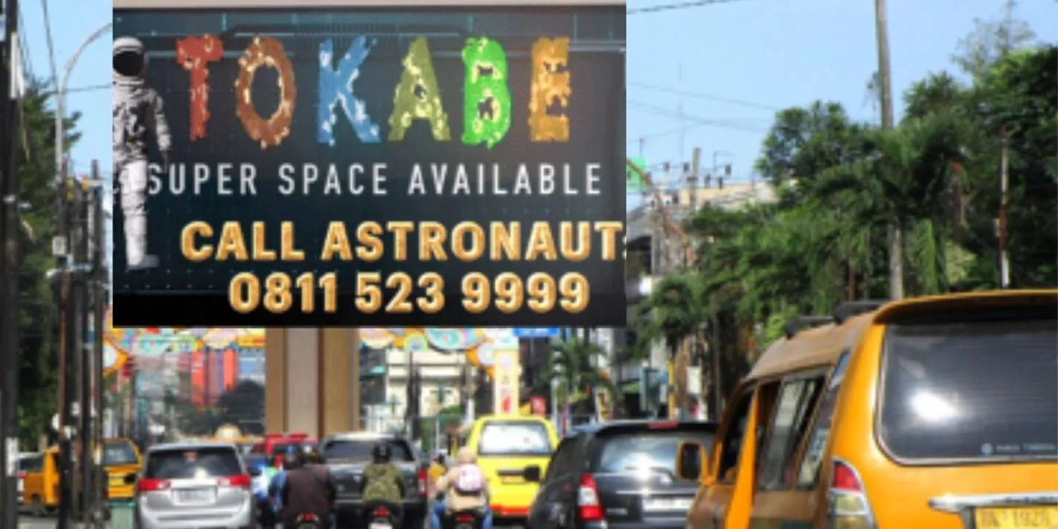 Layanan Videotron DOOH Tokabe.id - Jl. S. Parman Simp. Jl. Gajah Mada (View Gajah Mada), Medan - Videotron strategis Medan