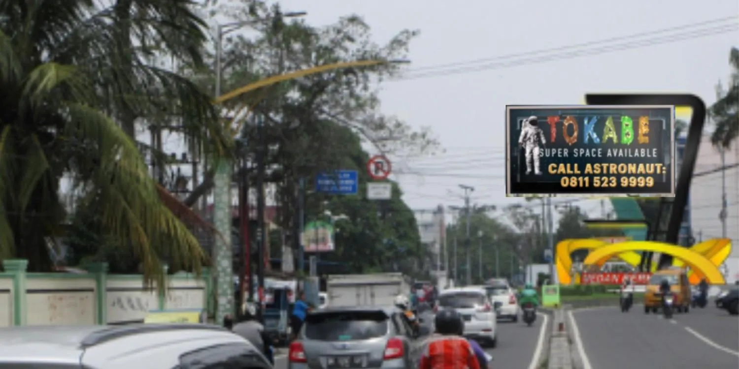 Layanan Videotron DOOH Tokabe.id - Jl. Juanda Simp. Jl. Samanhudi (Tugu Juanda) Medan - Harga videotron Medan per bulan
