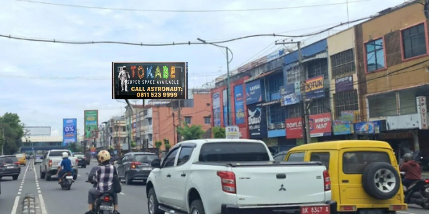 Sewa Reklame Billboard Tokabe.id - Jl. Gatot Subroto (Mitra Keramika) Sebelum Plaza Medan Fair, Medan - Jasa sewa billboard Medan