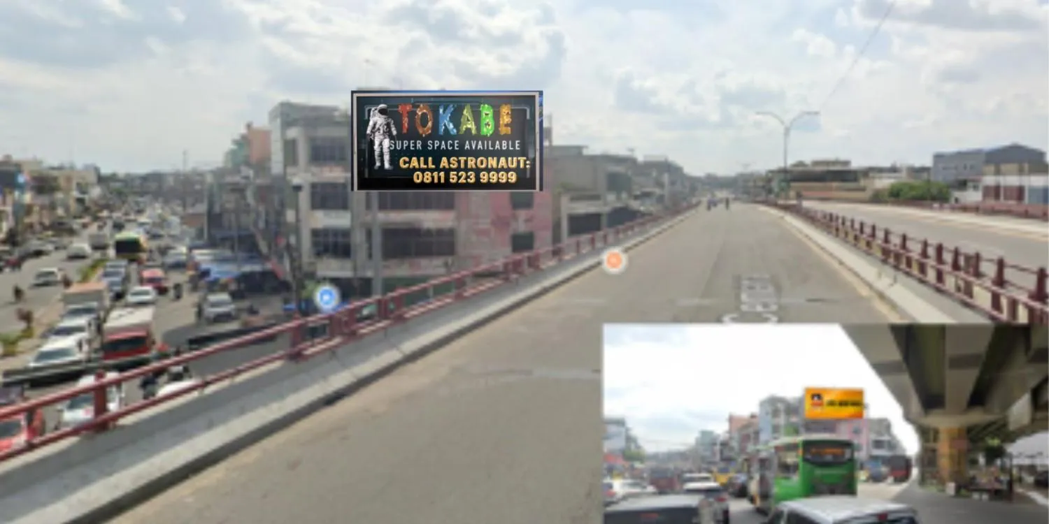 Sewa Reklame Billboard Tokabe.id - Jl. Yos Sudarso Simp. Pertempuran Flyover, Medan - Jasa sewa billboard Medan