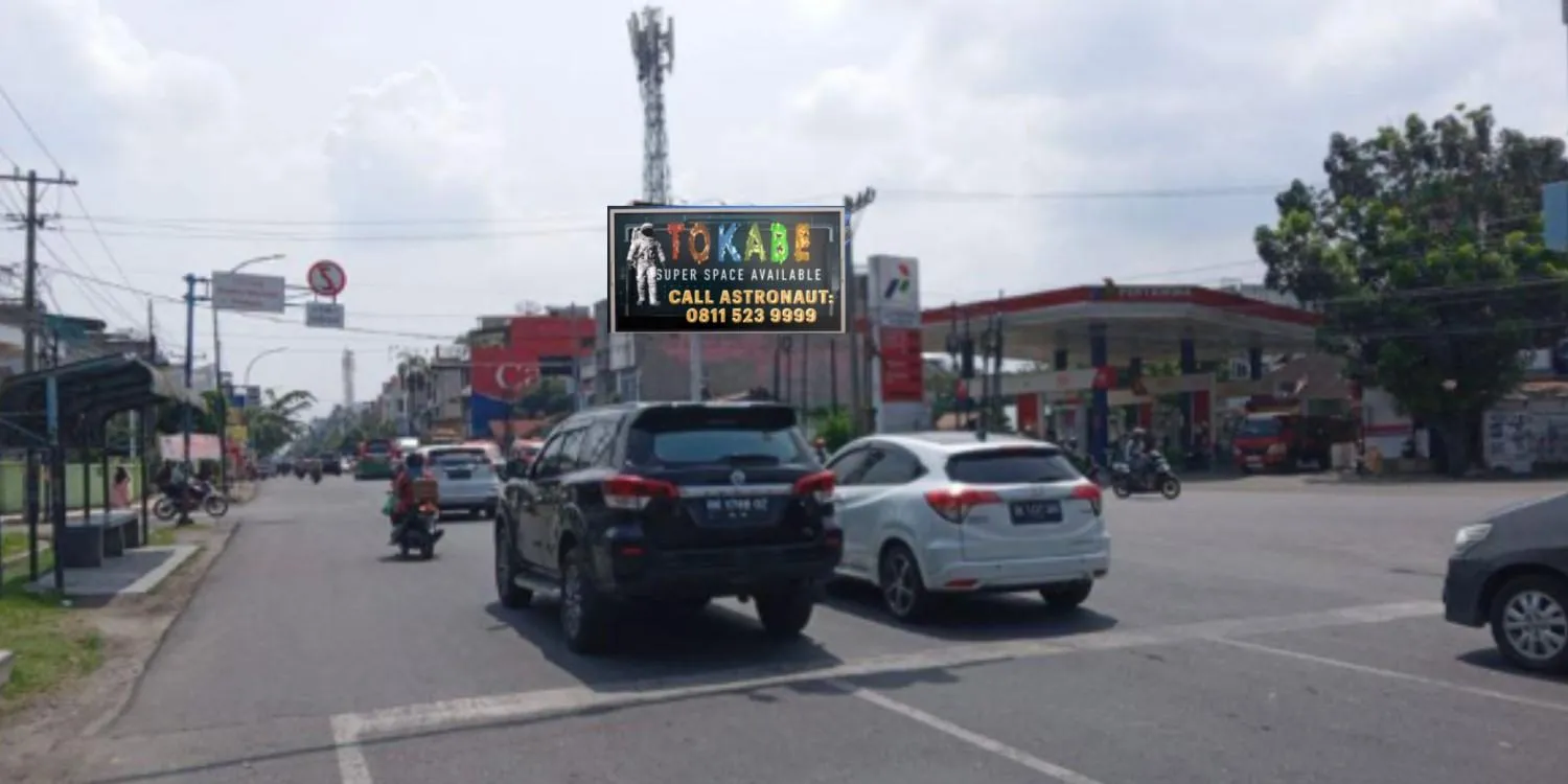 Sewa Reklame Billboard Tokabe.id - Jl. HM. Yamin Simp. Mabar, Medan - Titik billboard strategis Medan