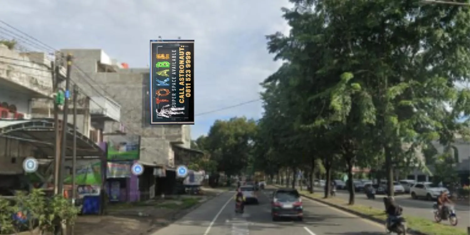 Sewa Reklame Billboard Tokabe.id - Jl. Ring Road Psr II (Dkt Indomaret Tanjung Sari), Medan - Titik billboard strategis Medan