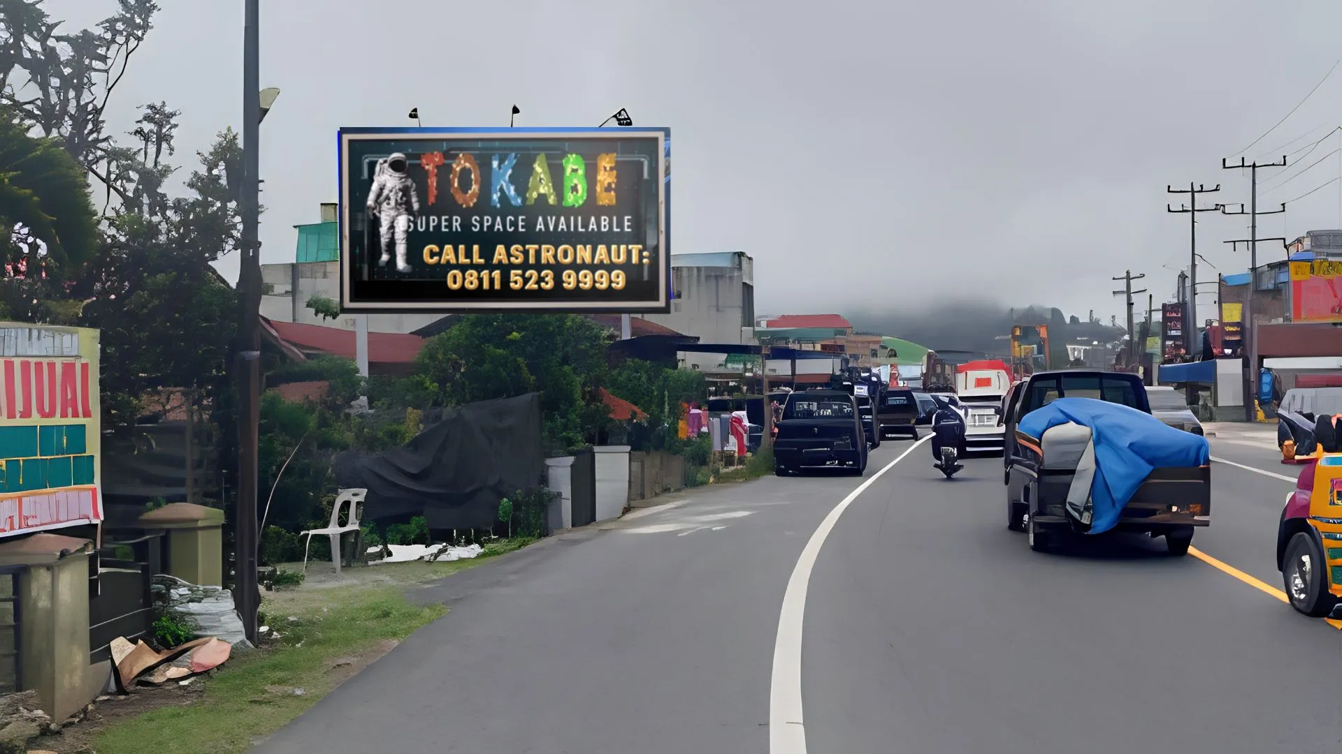 Sewa Reklame Billboard Tokabe.id - Jl. Jamin Ginting, Kawasan Peceren, Berastagi, Provinsi Sumatera Utara - Pasang iklan billboard Medan