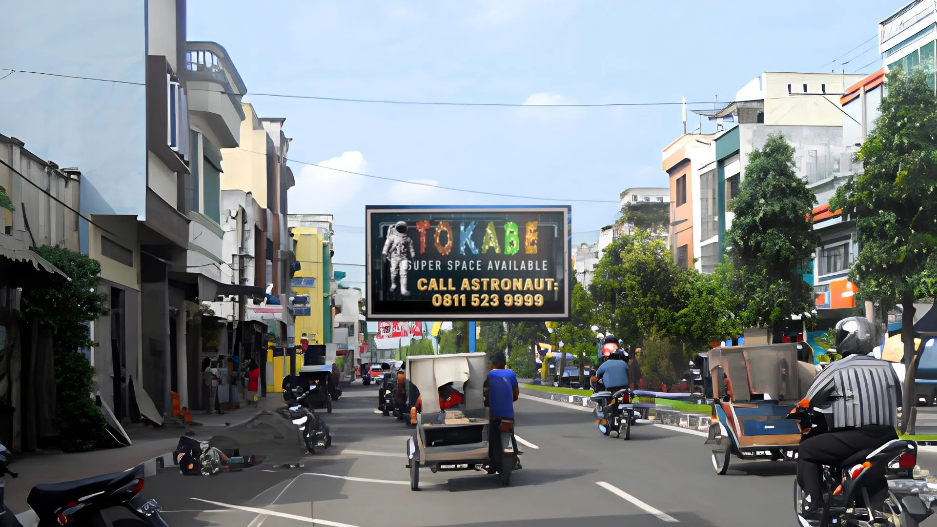 Sewa Reklame Billboard Tokabe.id - Jl. Jendral Sudirman, Kota Binjai, Provinsi Sumatera Utara - Iklan luar ruang Binjai