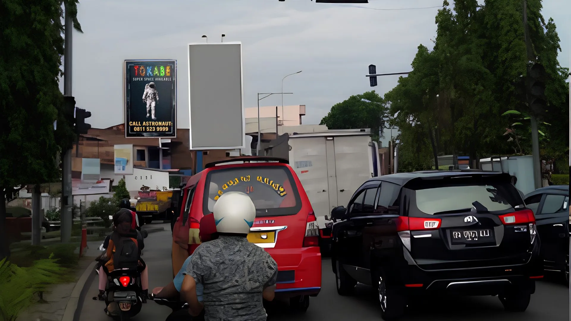 Sewa Reklame Billboard Tokabe.id - Jl. Medan Tanjung Morawa (Dekat Gerbang Tol) - Titik billboard strategis Medan