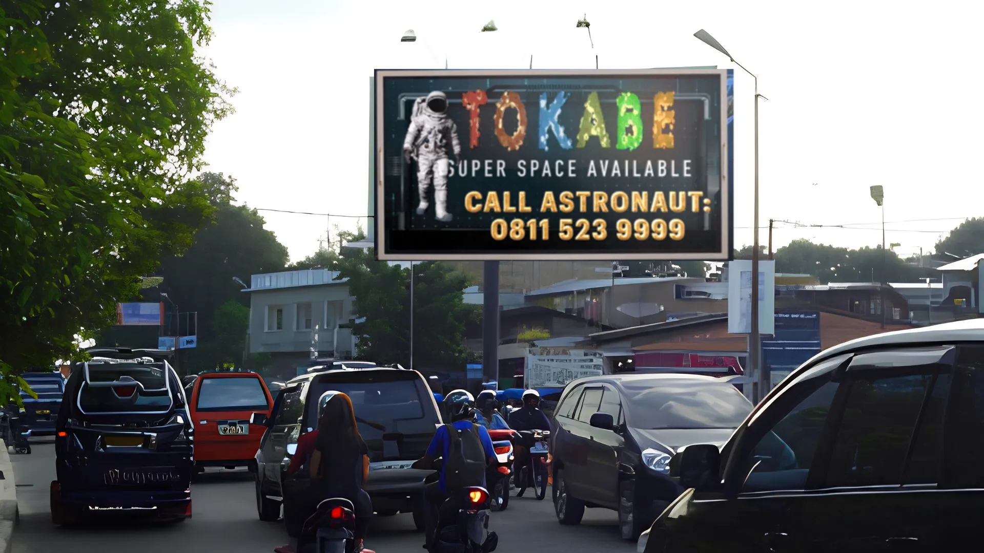 Sewa Reklame Billboard Tokabe.id - Jl. Asahan simpang Jl. Perwira, Pematang Siantar - Reklame Asahan Sumatera Utara