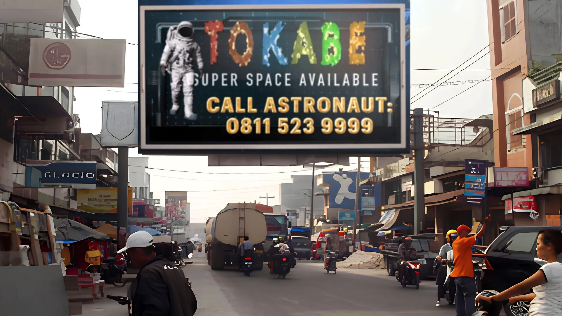 Sewa Reklame Billboard Tokabe.id - Jl. Lintas Sumatera - Kota Indrapura Dekat Pasar Delima, Indrapura - Batu Bara - Jasa sewa billboard Medan