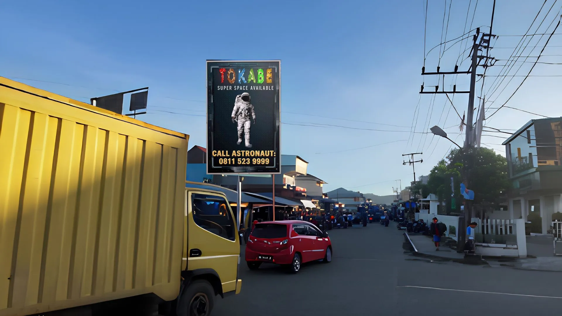 Sewa Reklame Billboard Tokabe.id - JL. Sudirman Pasar Nou, Gunung Sitoli - Harga sewa billboard Medan