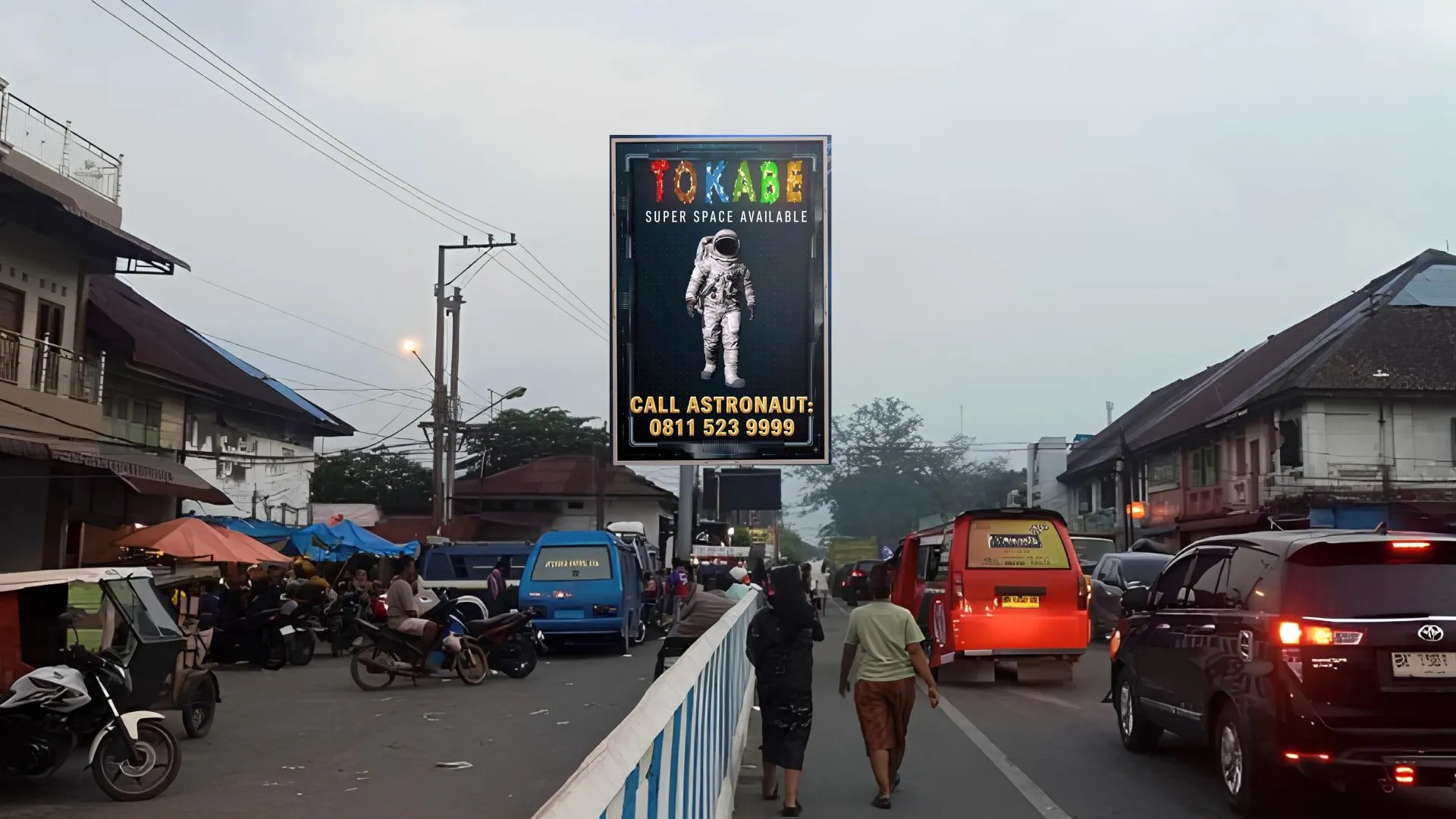 Sewa Reklame Billboard Tokabe.id - Jl. Jamin Ginting, Pasar Pancur Batu (Sisi 1) - Sewa baliho Medan murah