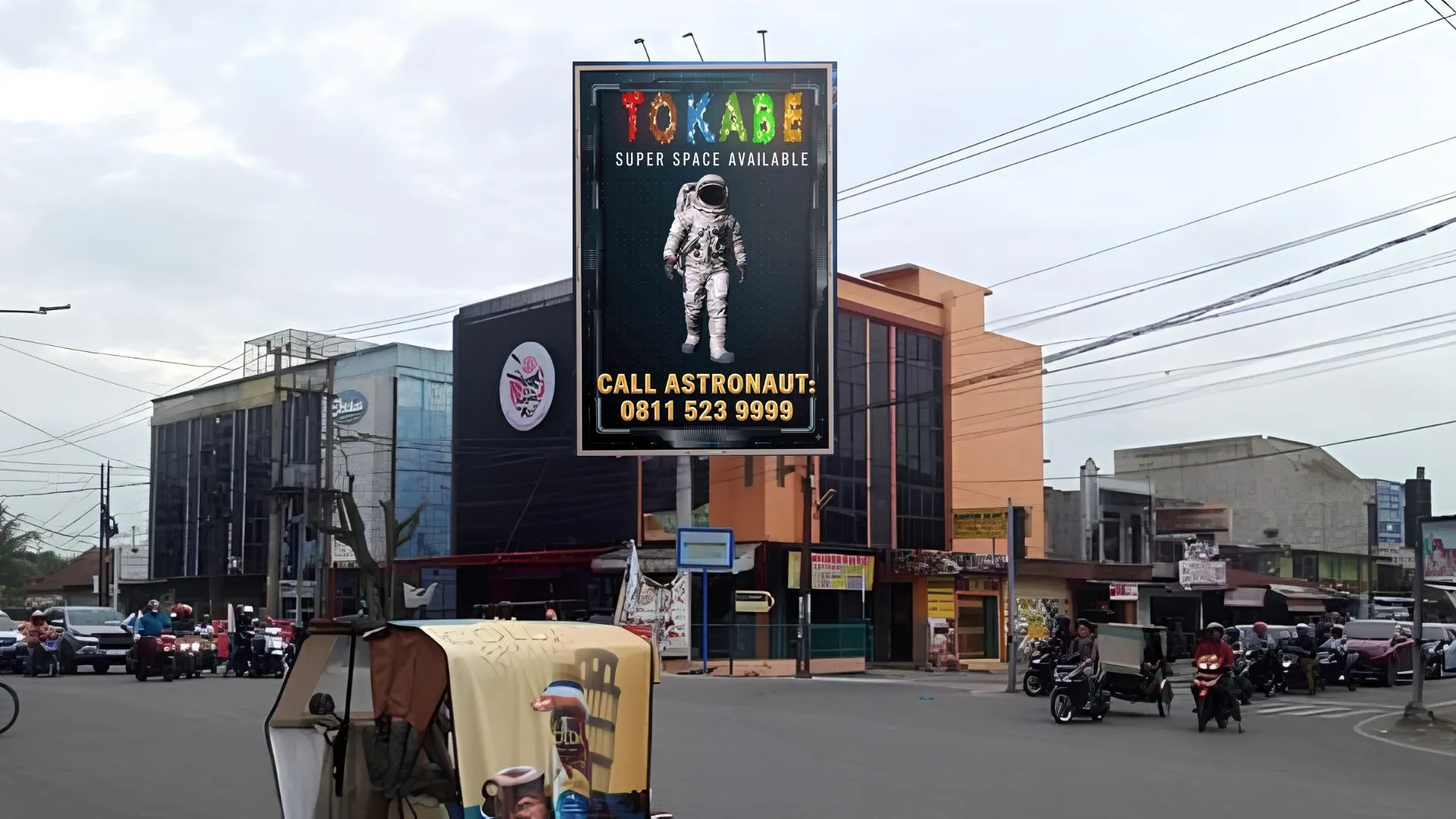 Sewa Reklame Billboard Tokabe.id - Jl. Kasuari Simp. Jl. Sunggal, Medan - Jasa sewa billboard Medan