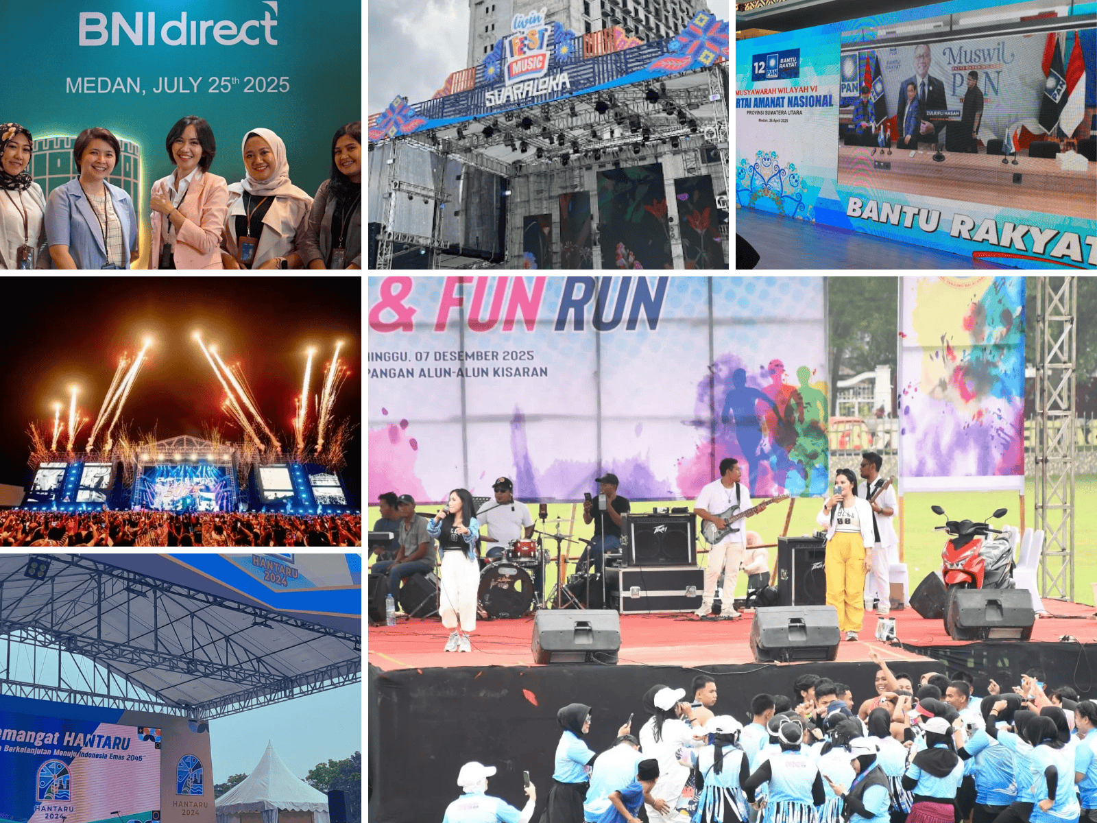 Portofolio Event Activity & Corporate Socialization Tokabe.id - 10 proyek pemasangan iklan videotron dan billboard di Sumatera