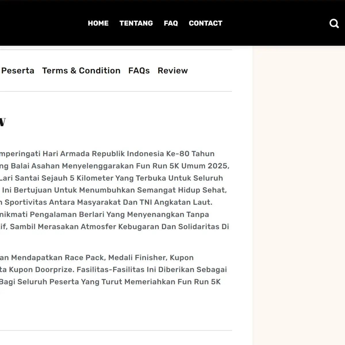 Event Organizer & Brand Activation Tokabe.id - Pendaftaran Fun Run Gallery 11 - Sewa laptop Medan untuk event