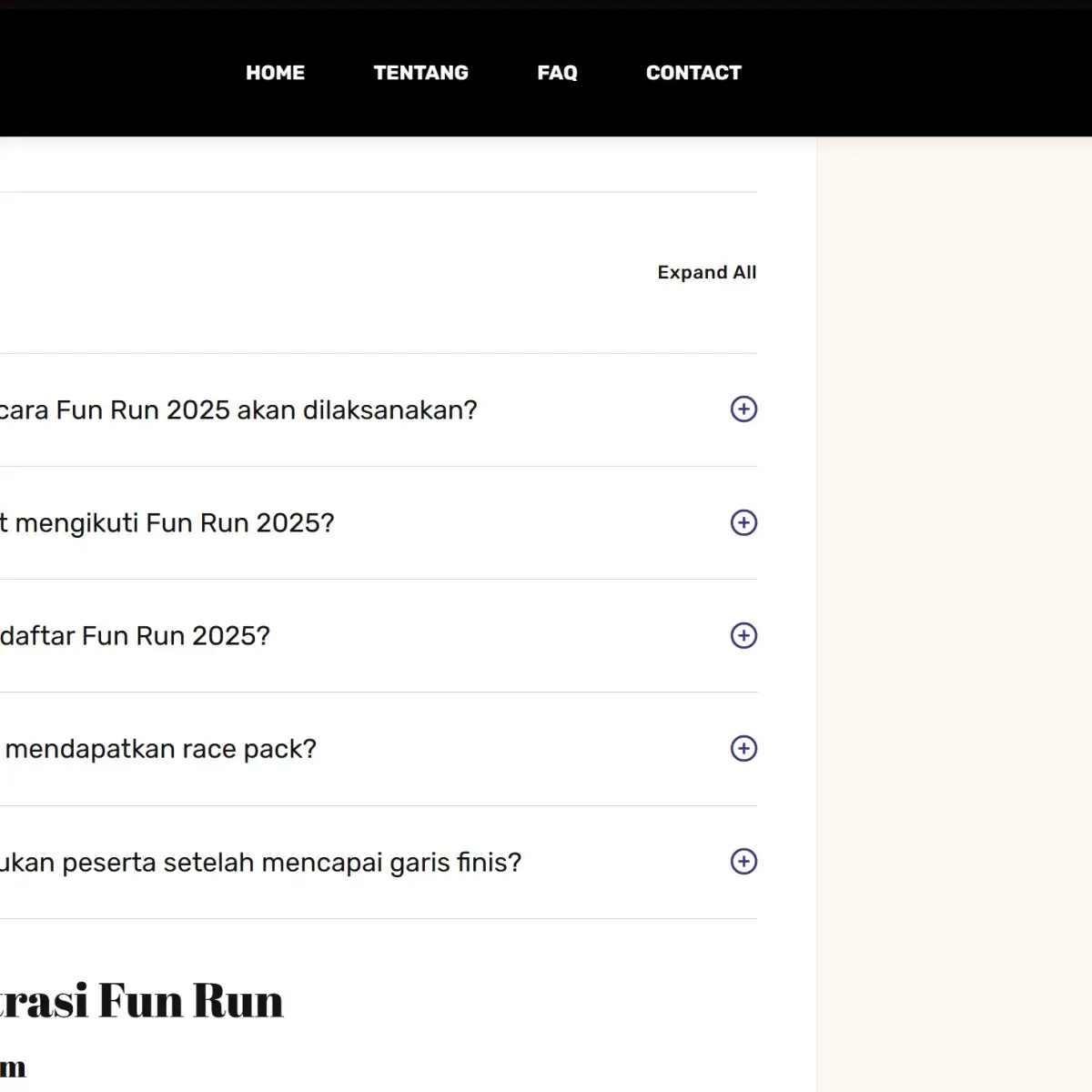 Event Organizer & Brand Activation Tokabe.id - Pendaftaran Fun Run Gallery 14 - Sewa laptop Medan untuk event