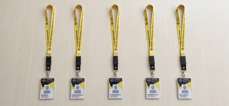 Cetak Lanyard dan ID Card Kantor Pertanahan Karo