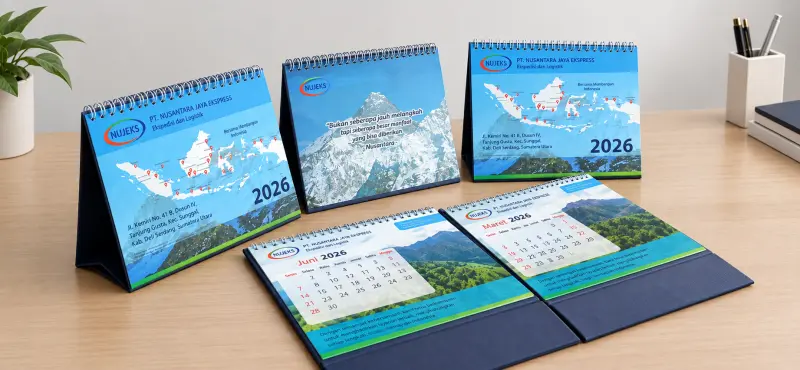 Cetak Kalender Meja Promosi Perusahaan