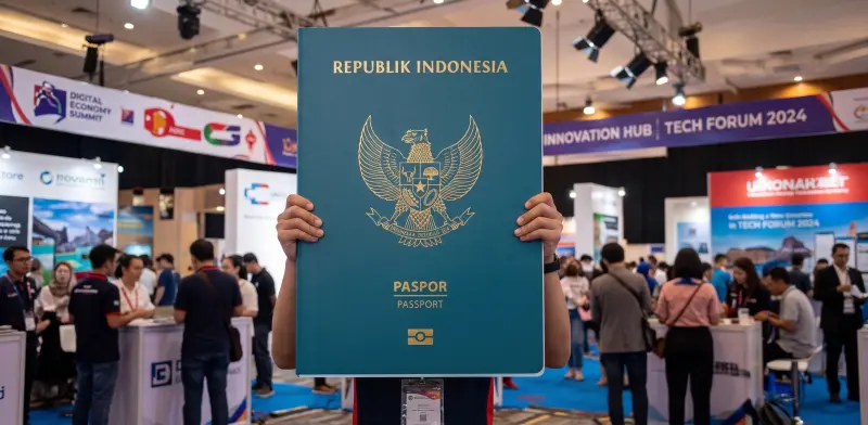 Cetak Mockup Foamboard Paspor RI